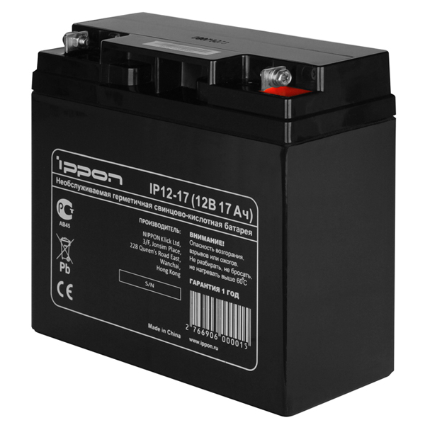 Ippon IP12-17 12В 17Ач Батарея для ИБП