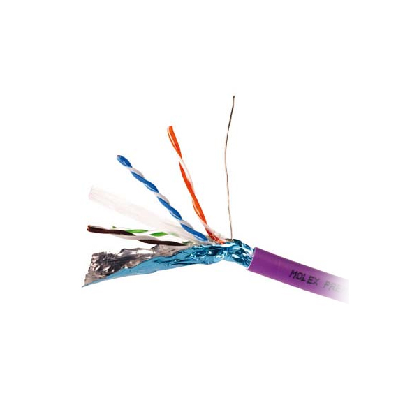 MTCAA-0322L-VL Экранированный кабель PowerCat 6A (Cat6A 10G); 4 витых пары; каждая пара в фольге (U/FTP); оболочка из малодымного безгалогенного матер