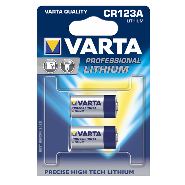 Батарейка CR 123A "Varta"   (PRO) литиевый элемент питания,3В, 1400мАч