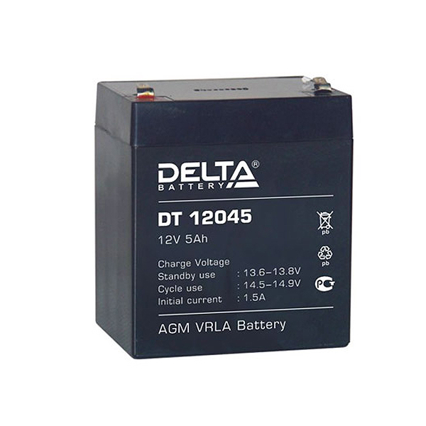Аккумулятор 4,5 А/ч, 12В DELTA (DT12045)   (10 шт./уп.)