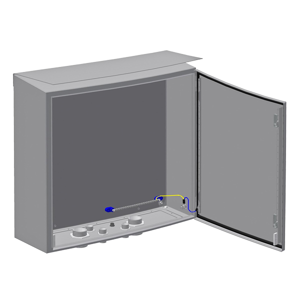 ШПУ-1  Шкаф приборный универсальный для установки в нем клеммных блоков электропитания, кросс-блоков типа Krone с плинтами разной ёмкости, блоков обра