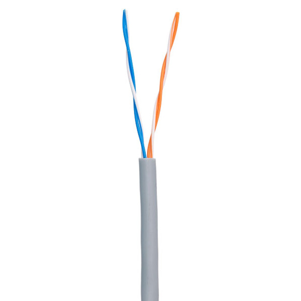 UTP 5. 2х2х0,5 (бухта 305м) кабель внутренний, нг(В), NETLAN EC-UU002-5-PVC-GY