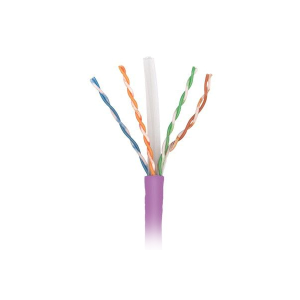 MTCAA-00325 Неэкранированный кабель PowerCat 6; 4 витых пары; оболочка из малодымного безгалогенного материала (LSZH) - 500м, на катушке, Фиолетовый