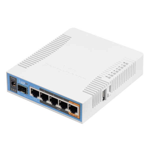 MikroTik  RB962UiGS-5HacT2HnT  Домашний роутер hAP ac with power supply and case (RouterOS L4), Inte