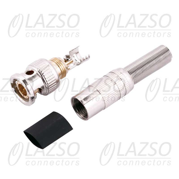 APB014 LAZSO Штекер BNC на коаксиальный кабель под винт с пружиной, 1 шт