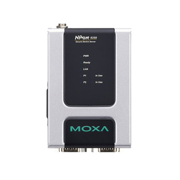 MOXA  NPort 6250  2-портовый асинхронный сервер RS-232/422/485 в Ethernet с расширенным набором функ