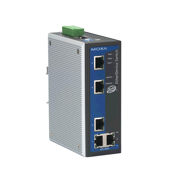 MOXA  EDS-405A-T  Коммутатор  Ethernet Switch, 5 10/100BaseTx ports, -40/+75C