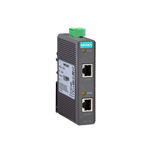 MOXA  INJ-24-T  Инжектор  IEEE802.3af/at PoE injector, maximum output of 30W at 24/48 VDC, t:-40/+75