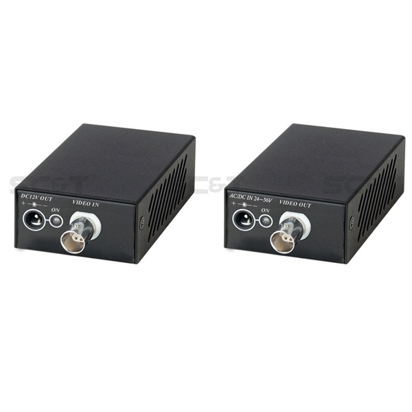 CA101VP без БП SC&T без БП Комплект (передатчик + приёмник) для передачи Composite Video (до 960H/700ТВЛ) и питания по одному коаксиальному кабелю до