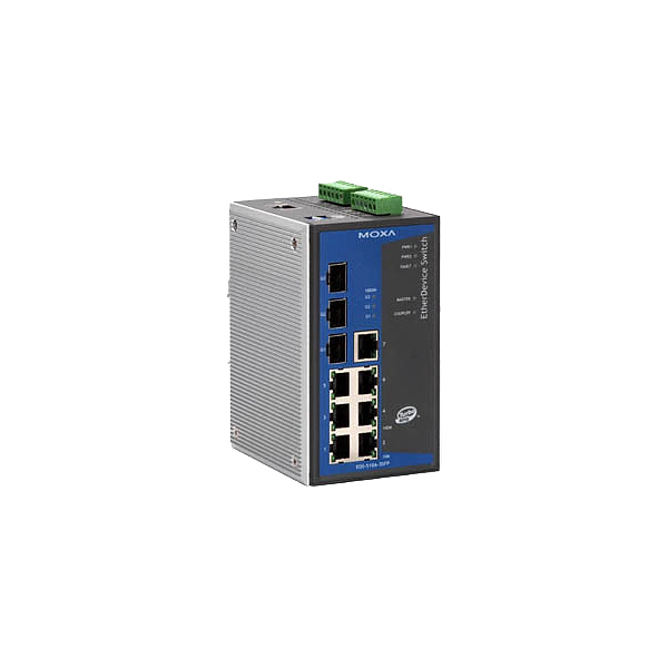 MOXA  EDS-510A-3SFP  Коммутатор  Ethernet Switch 7*10/100BaseT(X) ports, 3*SFP (mini-GBIC) ports