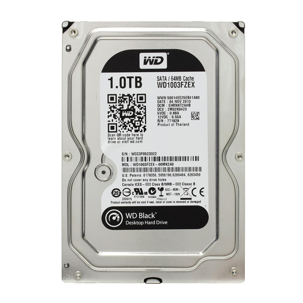 HDD WD SATA-III  1Tb WD1003FZEX Black (7200rpm) 64Mb 3.5"  (жесткий диск)
