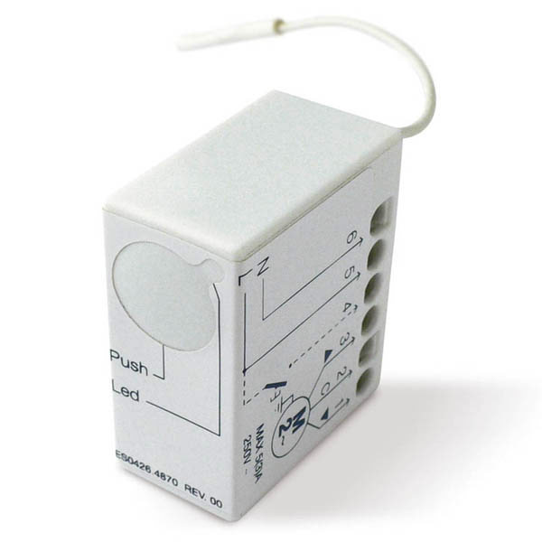 Nice-Радиоприёмник скрытого монтажа TT2L для управления однофазными приводами, 230В, до 500Вт, IP20, контакты для выключателя [TT2N]