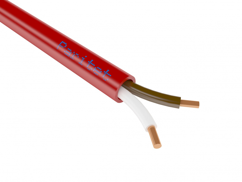 КСВВнг(А) LS 2х0,5 мм (0,2 мм кв), бухта 500м, 200м, кабель красного цвета  Паритет