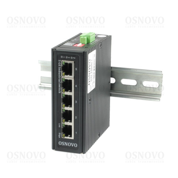 SW-70500-I OSNOVO Промышленный коммутатор Gigabit Ethernet на 5GE RJ45 портов