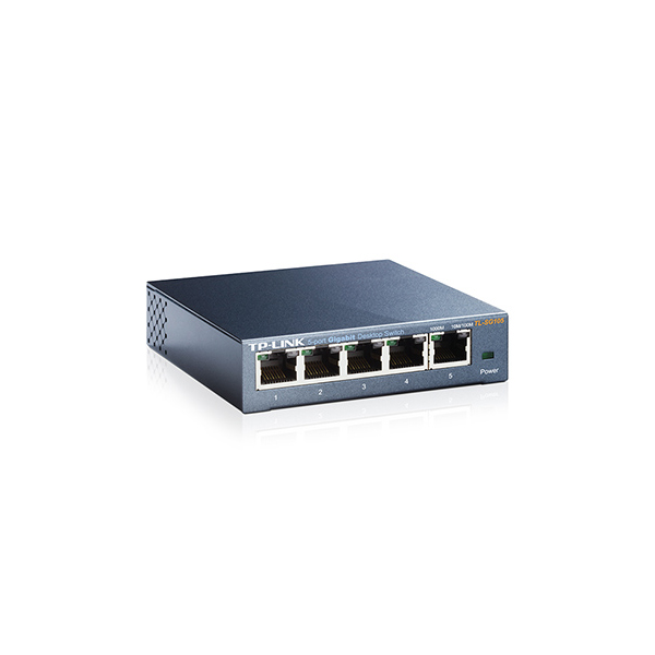TP-Link  TL-SG105  коммутатор (до 1000Мбит/с) 5 портов