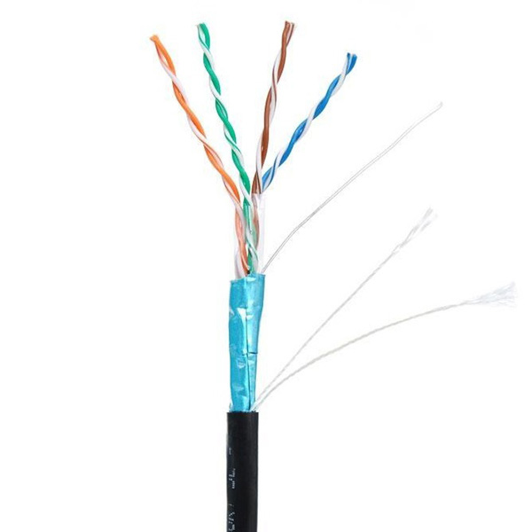 FTP 5e 4х2х0,5 (бухта 305м)  кабель наружный, (Класс D), 100МГц, одножильный, BC (чистая медь), внеш