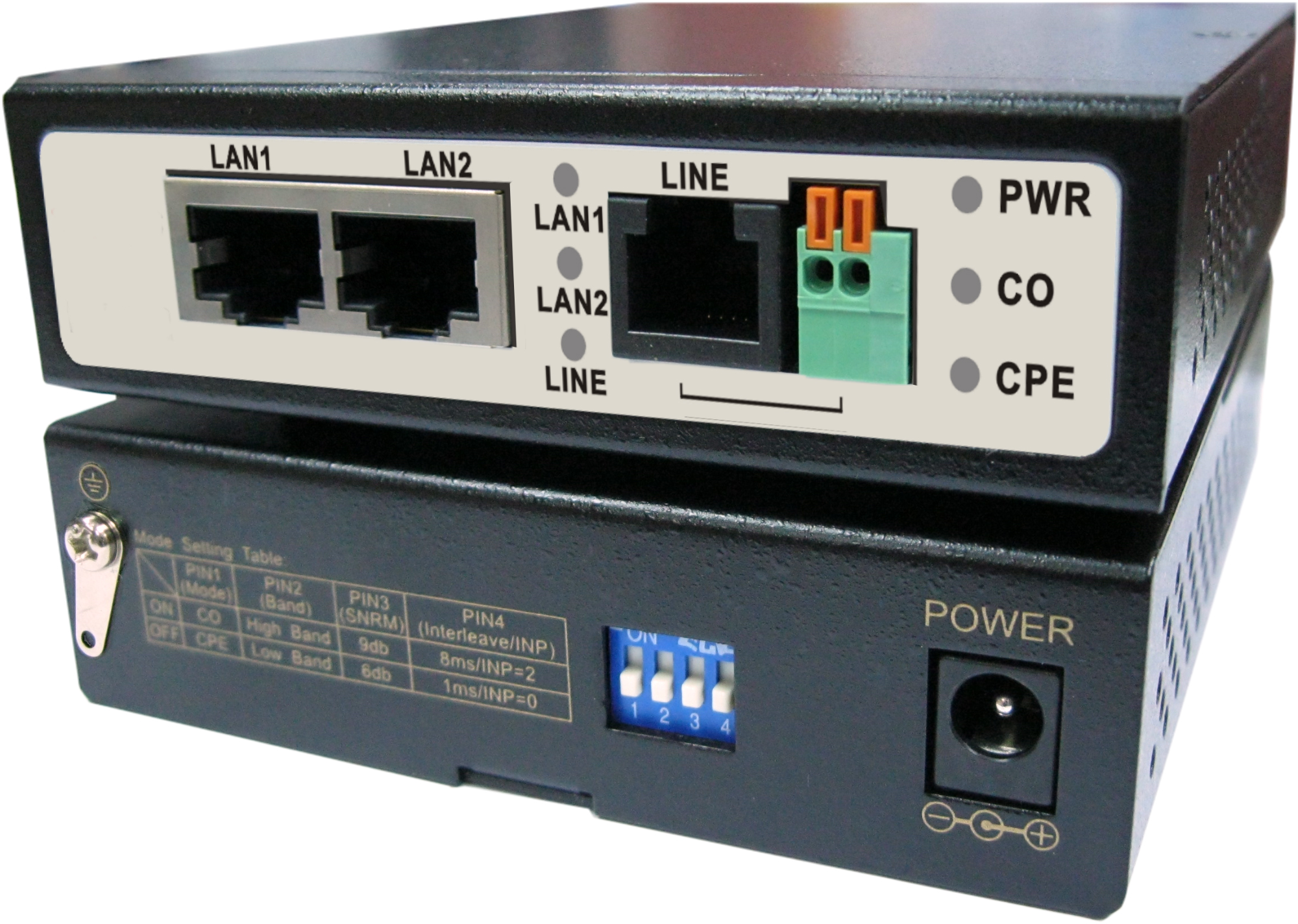 TR-IP2 OSNOVO Удлинитель Ethernet (VDSL) на 2 порта до 3000м (необходимо 2 устройства)