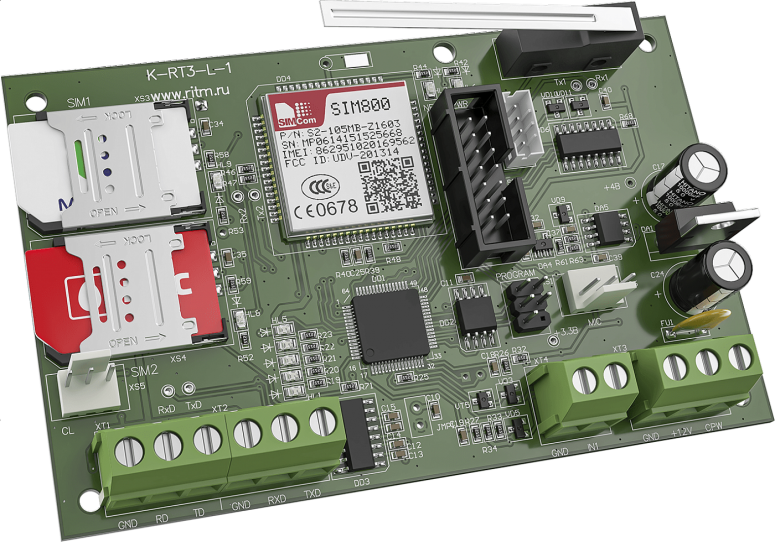 Контакт GSM-5-RT3 Light  контрольная панель для БОЛИДА  (плата)