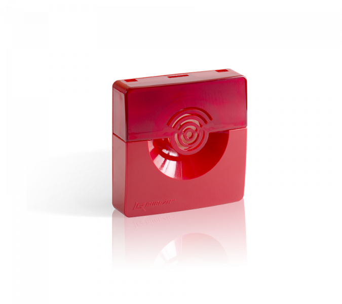 Сирена ОПОП124-7 свето-звуковая (красная)  12 В, 100дБ, -25...+55С, шт.IP 41 (20шт. коробка)