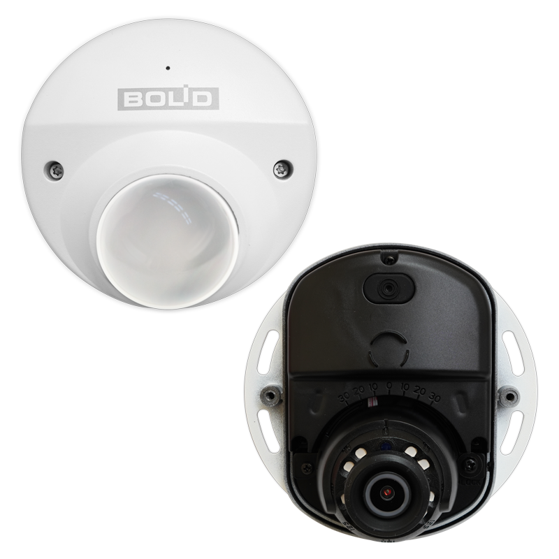 Видеокамера BOLID IP VCI-722 профессиональная (2.8mm) 2.0Mp mini dome (встроенный микрофон), H.265 (версия 3)