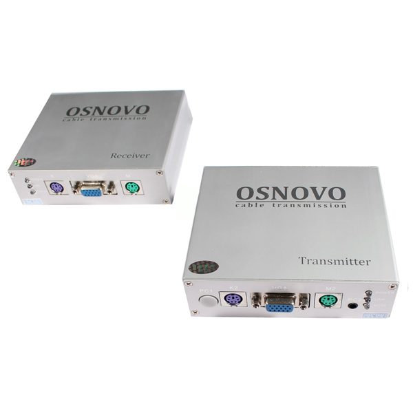 TA-VKM/1+RA-VKM/1 OSNOVO Комплект ( приемник + передатчик) для передачи VGA, Клавиатура, "Мышь" на расстояние до 50м