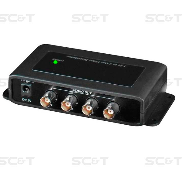 CD104HD SC&T Усилитель-разветвитель видеосигнала HDCVI/HDTVI/AHD (1вх./4вых.)