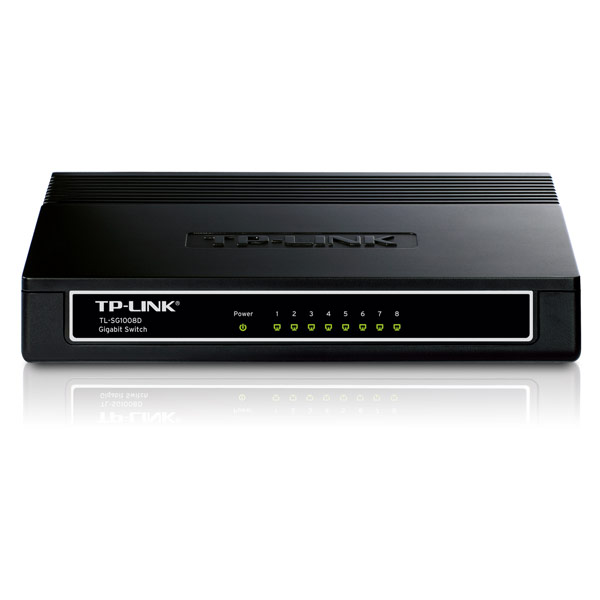 TP-Link  TL-SG1008D  коммутатор (до 1000Мбит/с) 8 портов