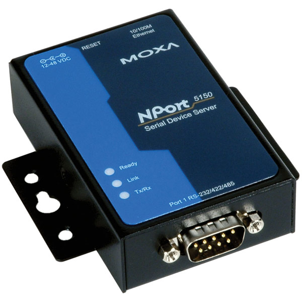 MOXA  NPort 5150  Сервер  1 port RS-232/422/485, Power Adapter, DB9