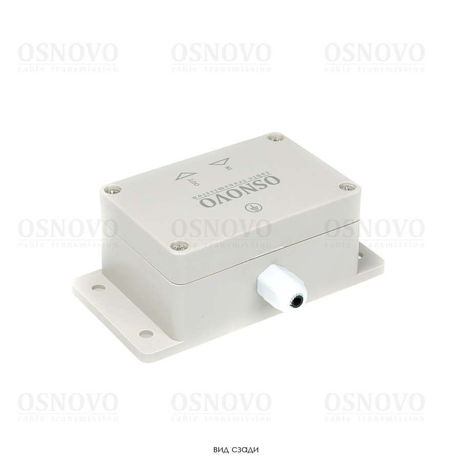 SP-IP/1000PW(ver2) OSNOVO Уличное устройство грозозащиты для локальной вычислительной сети (скорость до 1000 Мб/с) с защитой линий PoE (af/at, методы