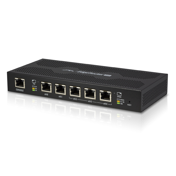Ubiquiti ERPoe-5 Маршрутизатор EdgeRouter-POE, 5 GE