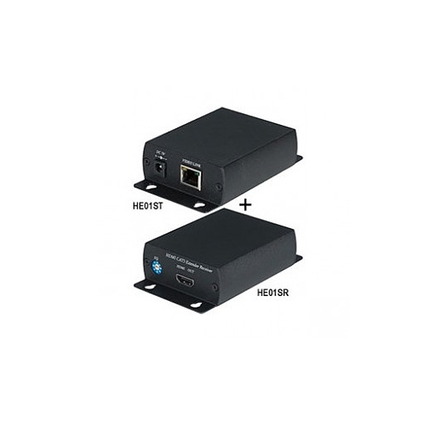 HE01S SC&T Комплект (передатчик HE01ST + приемник HE01SR) для передачи HDMI сигнала (v.1.3)