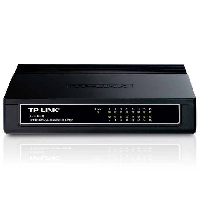 TP-Link  TL-SF1016D  коммутатор (до 100Мбит/с) 16 портов