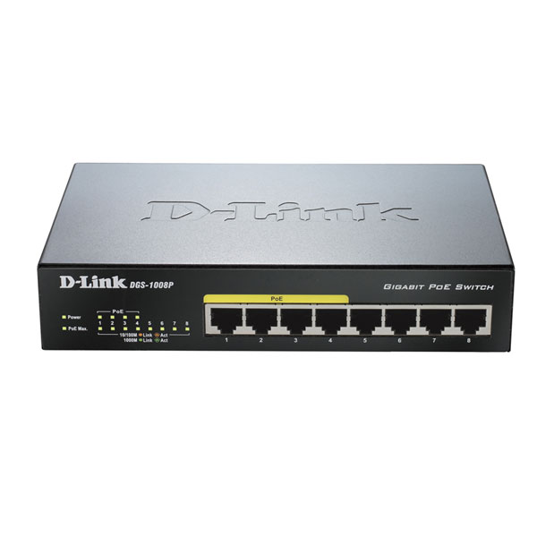 D-Link  DGS-1008P/C1A  Коммутатор
