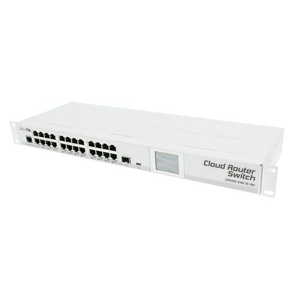 MikroTik  CRS125-24G-1S-IN  Коммутатор серии Smart Switch на 24 гигабитных порта Ethernet и 1 SFP