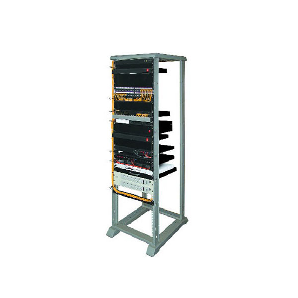 REC-27UB-GY AESP Стойка открытая монтажная универсальная 19", двухрамная, высота 1.31 м, 27U, серая
