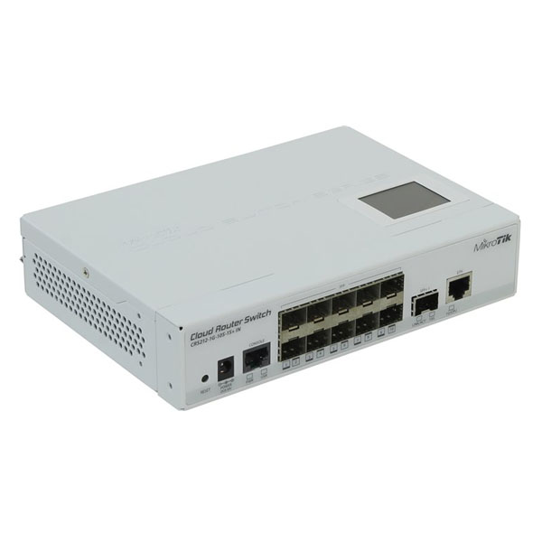 MikroTik  CRS212-1G-10S-1S+IN  Коммутатор серии Smart Switch,1 гигабитный порт Ethernet, 1 SFP+ и 10 SFP.