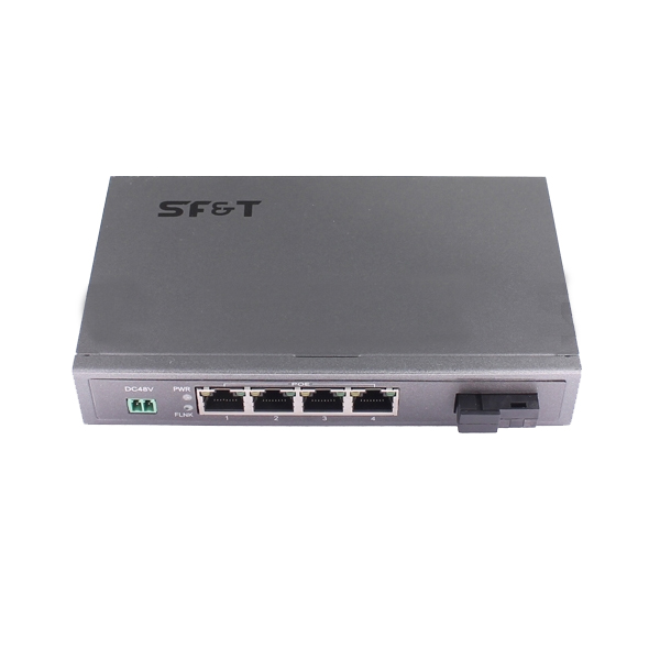 SF&T  SF-1000-41HS5b  PoE коммутатор Gigabit Ethernet на 4 порта