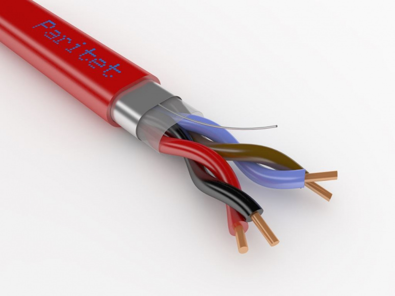 КСВЭВнг(А) LS 1х2х0,8мм (0,5 мм кв сечение) бухта 200м, кабель красного цвета Паритет