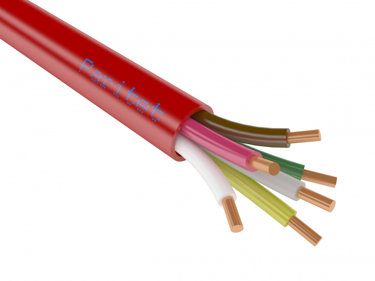 КСВВнг(А) LS 6х0,5 мм (0,2 мм кв), бухта 200м кабель красного цвета  Паритет