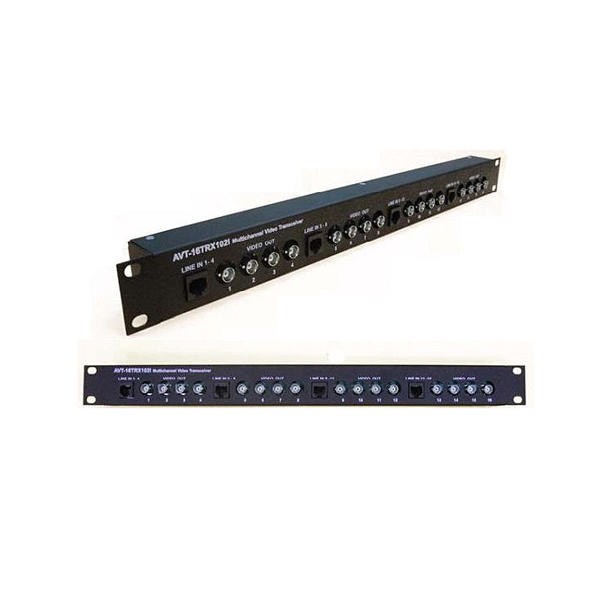 AVT-16TRX102I 16-и канальный блок приемопередачи видеосигналов 600 ТВЛ
