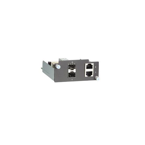 MOXA  PM-7200-2GTXSFP  Модуль  Interface module, 2 combo 10/100/1000BaseT(X) / SFP (mini-GBIC) ports