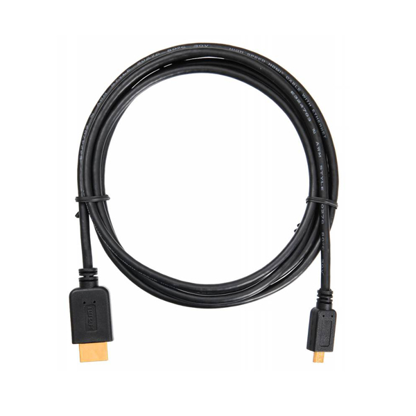 яяяКабель аудио-видео Buro HDMI 1.4 HDMI (m)/Micro HDMI (m) 1.8м. черный (MICROHDMI-HDMI-1.8)