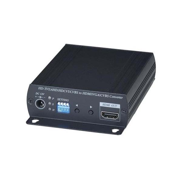 AD001HD4 SC&T Преобразователь-разветвитель AHD/HDCVI/HDTVI в HDMI/VGA/CVBS