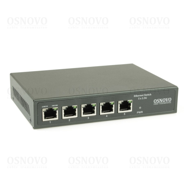 SW-5D-1 OSNOVO Коммутатор 2.5G Ethernet на 5 RJ45 портов.