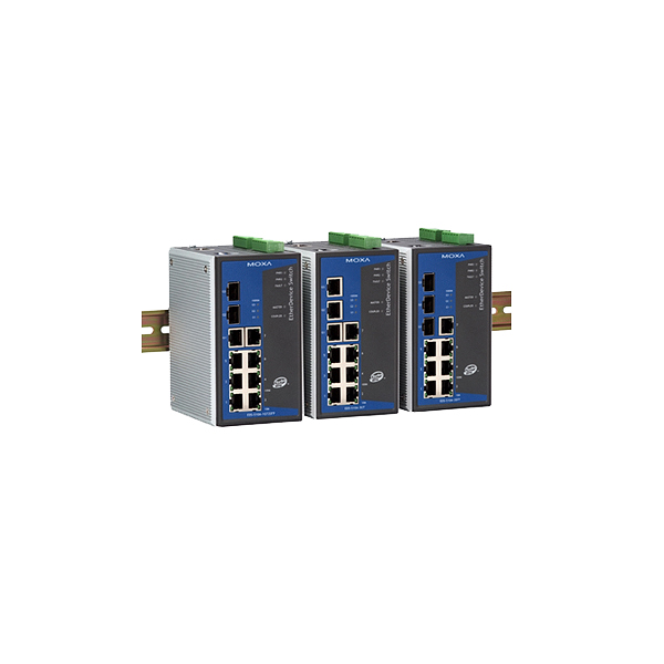 MOXA  EDS-510A-1GT2SFP  Коммутатор  Ethernet Switch 7*10/100BaseT(X), 1*10/100/1000BaseT(X), 2*SFP (mini-GBIC)