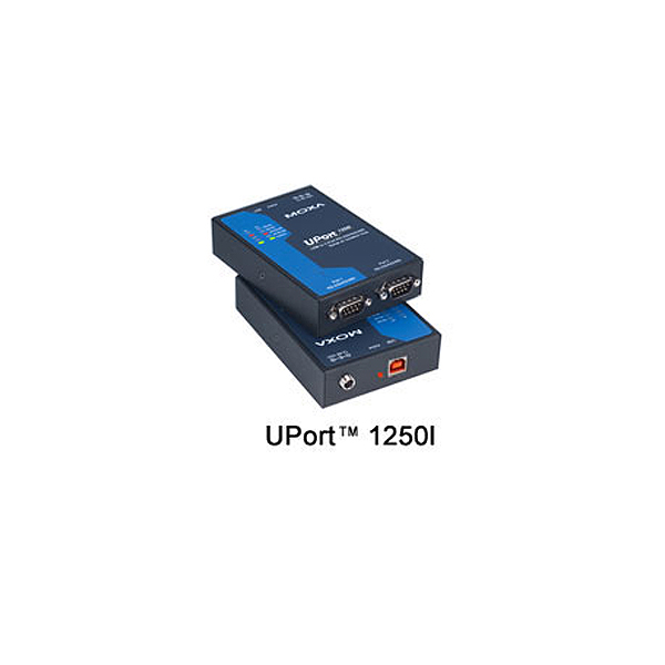 MOXA  UPort 1250I  Преобразователь  USB to 2-port RS-232/422/485,921.6Kbps,15KV ESD Protection, Isolation