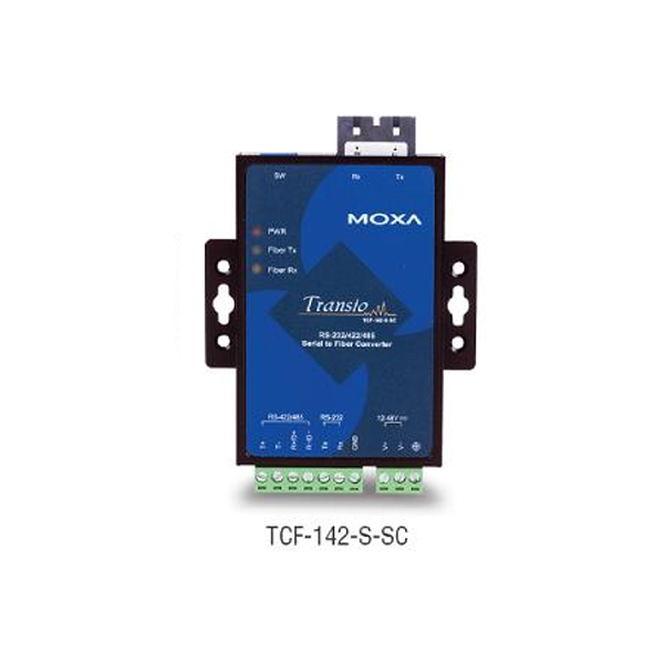 MOXA  TCF-142-S-SC  Преобразователь  RS-232/422/485 to SC Fiber Single mode Optic Converter,921.6Kbps