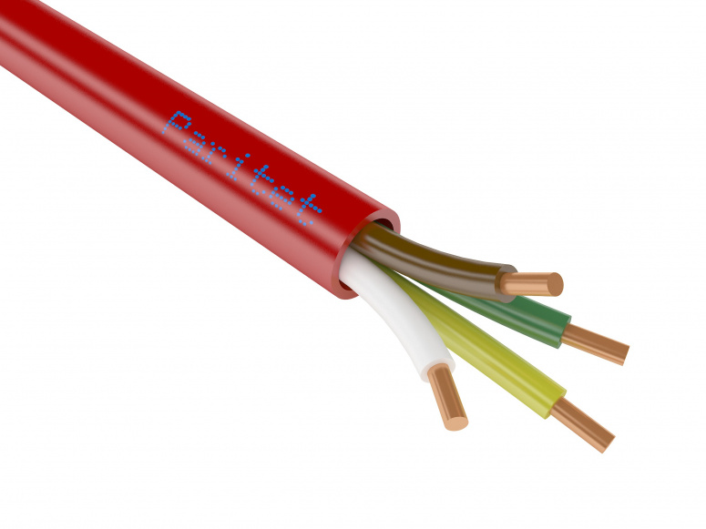 КСВВнг(А) LS 4х0,5 мм (0,2 мм кв), бухта 200м кабель красного цвета  Паритет