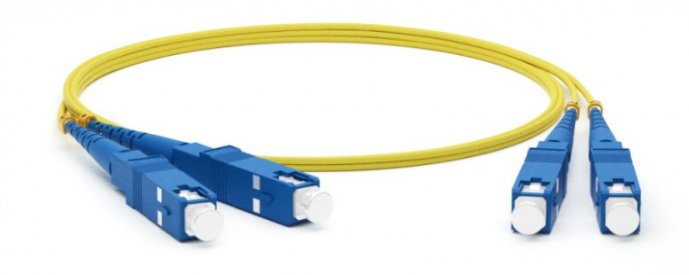 FC-D2-9-SC/UR-SC/UR-H-2M-LSZH-YL Hyperline Патч-корд волоконно-оптический (шнур) SM 9/125 (OS2), SC/