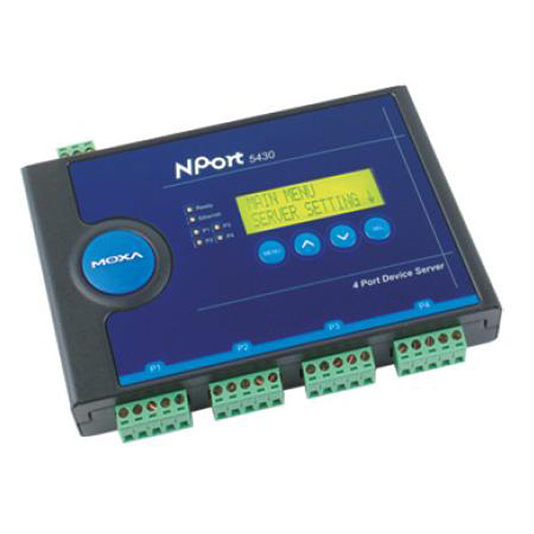 MOXA  NPort 5430  Сервер  4 Port RS-422/485 device server, без адаптера питания